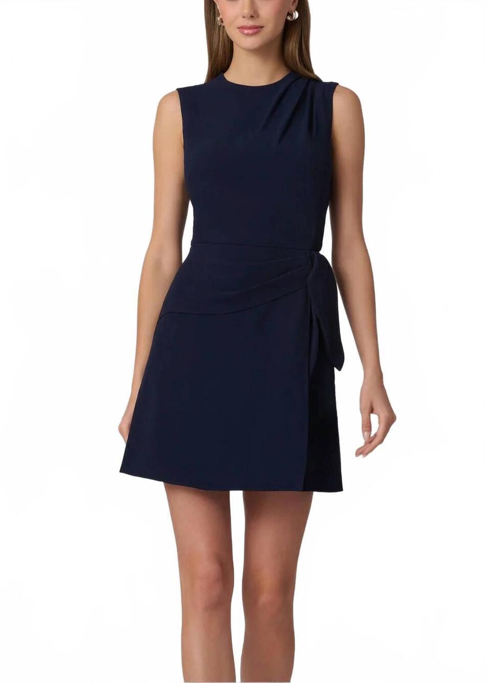 NEW SHOSHANNA worth midi dress in navy